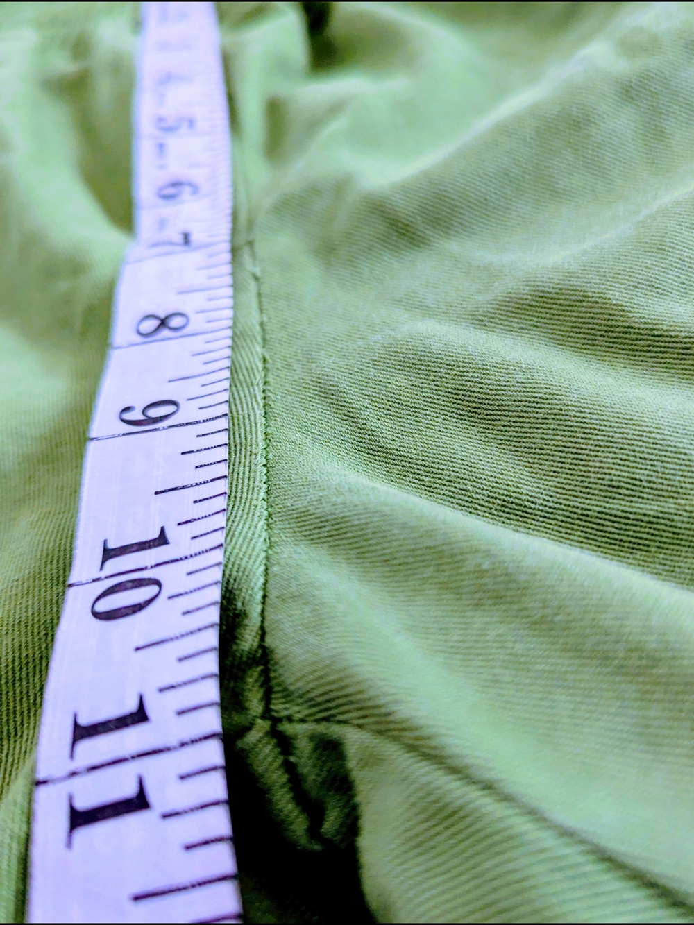 Bershka Green Cargo Elastic Waistband Jogger Pants Wide Leg S/P - Picture 5 of 7